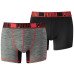 Чоловічі труси (боксерки)   PUMA Sport Active Microfiber 2-Pack Boxers, Black / Red / Grey 671018001 232 030