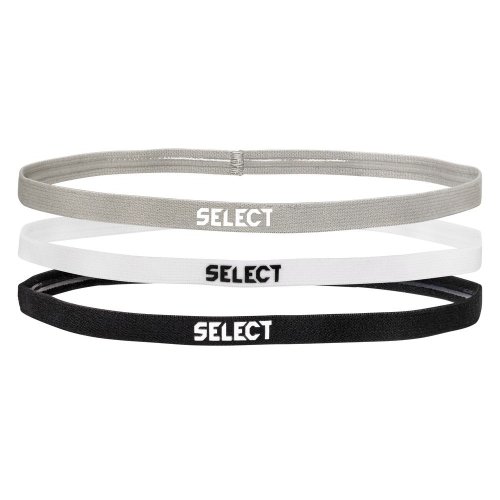 Повязка на голову Select 3 шт Black/White/Gray