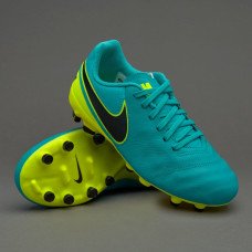 Бутсы Nike Kids Tiempo Legend VI FG - Clear Jade/Black/Volt 819186-307