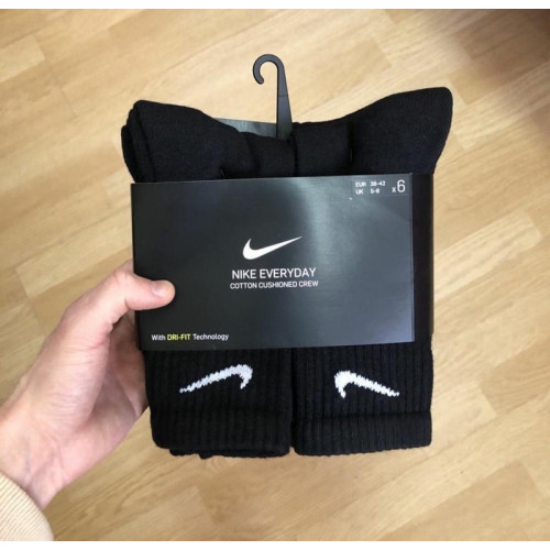 Носки Nike 6PPK Everyday Cushion Crew SX7666-010 Original 