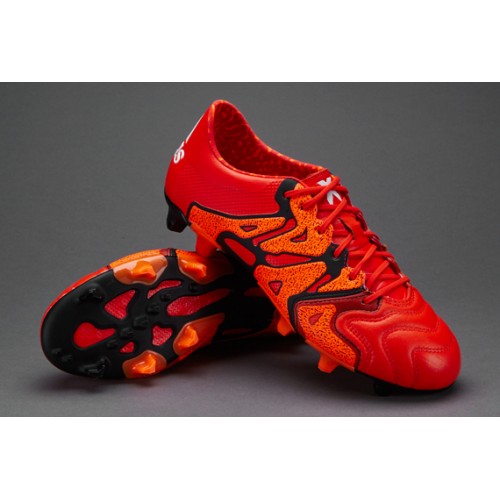 Adidas X 15.1 FG/AG Leather - Bold Orange/White/Solar Orange (Profi) B26980